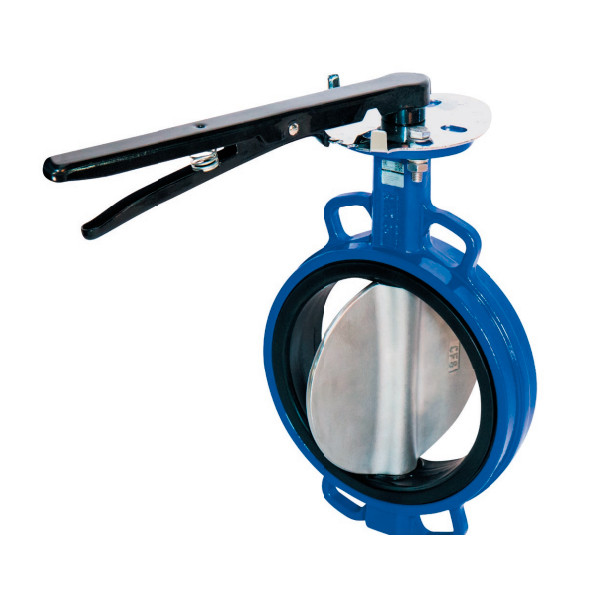 Затвор DENDOR 015W DN 80 PN 10 поворотный дисковый межфланцевый стальной с рукояткой