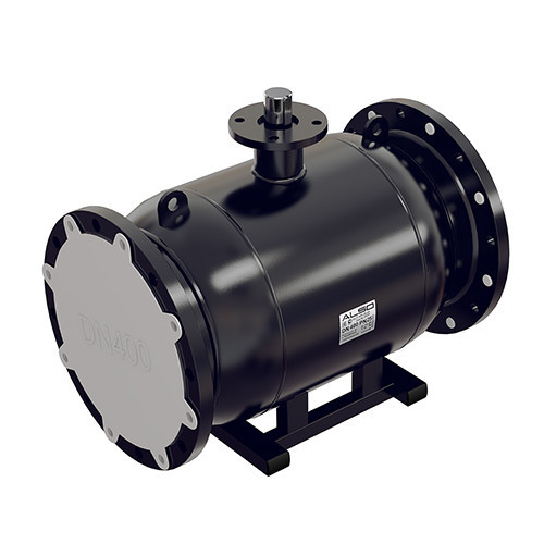 Кран шаровой ALSO КШ.Ф.Р.BV.М.300.25-01 Ду 300 Ру 25 с редуктором запорно-регулирующий фланцевый с ниппелями для подключения измерительного оборудования