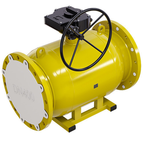 Кран шаровой газовый ALSO КШ.Ф.GAS.600.25-01 Ду 600 Ру 25 с редукторо…