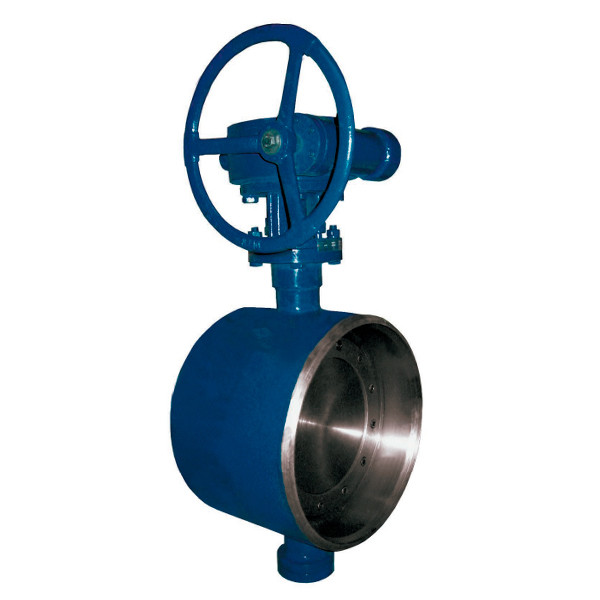 Затвор DENDOR 027W DN 450 PN 40 поворотный дисковый с тремя эксцентри…
